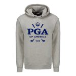IMPERIAL PGA OF AMERICA CYPRESS HOODED SWEATSHIRT IN OATMEAL HEATHER