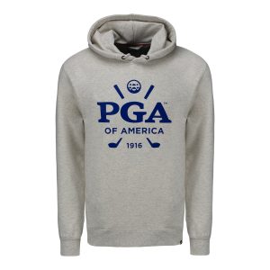 IMPERIAL PGA OF AMERICA CYPRESS HOODED SWEATSHIRT IN OATMEAL HEATHER