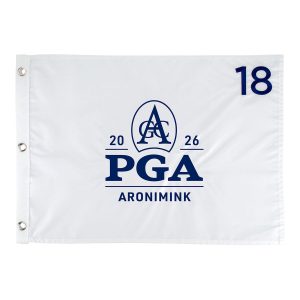 AHEAD 2026 PGA CHAMPIONSHIP EMBROIDERED FLAG IN WHITE