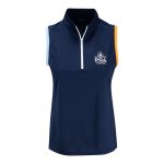 RALPH LAUREN 2026 PGA CHAMPIONSHIP WOMEN’S TRICOLOR SLEEVELESS POLO IN NAVY
