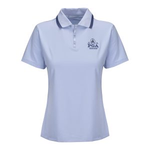 NIKE 2026 PGA CHAMPIONSHIP WOMEN’S TOUR POLO IN GHOST AND SANDED PURPLE