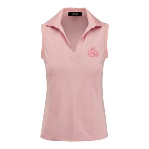 RALPH LAUREN 2026 PGA CHAMPIONSHIP WOMEN’S PIQUE SCALLOP POLO IN LIGHT PINK