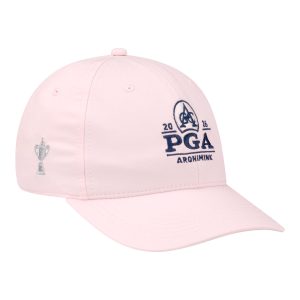 AHEAD 2026 PGA CHAMPIONSHIP WOMEN’S TECH LOGO & TROPHY HAT IN SOFT PINK