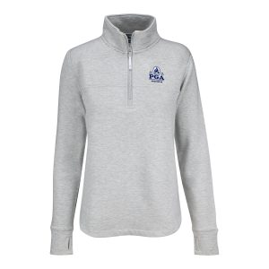 VINEYARD VINES 2026 PGA CHAMPIONSHIP WOMEN’S DREAMCLOTH SHEP SHIRT IN LIGHT GRAY HEATHER