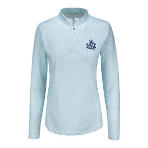 FOOTJOY 2026 PGA CHAMPIONSHIP WOMEN’S QUARTER ZIP IN GLACIAL BLUE PRINT