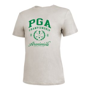 AHEAD 2026 PGA CHAMPIONSHIP WOMEN’S CROSS CLUBS T-SHIRT IN BONE