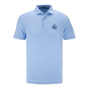 PETER MILLAR 2026 PGA CHAMPIONSHIP JUBILEE STRIPE POLO IN COTTAGE BLUE