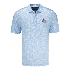 CUTTER & BUCK 2026 PGA CHAMPIONSHIP X PHILADELPHIA PHILLIES CO-BRAND POLO IN ATLAS BLUE