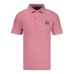 FOOTJOY 2026 PGA CHAMPIONSHIP MICROFEEDER STRIPE POLO IN RED AND WHITE