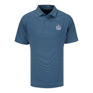 FOOTJOY 2026 PGA CHAMPIONSHIP SMOOTH STRIPE POLO IN NAVY, TONAL NAVY, AND LIGHT BLUE