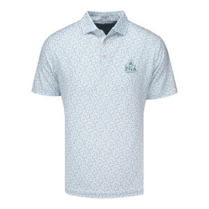 PETER MILLAR 2026 PGA CHAMPIONSHIP CHEERS PERFORMANCE JERSEY POLO IN WHITE