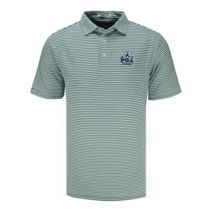 STRAIGHT DOWN 2026 PGA CHAMPIONSHIP DEL MAR STRIPE POLO IN SAGE