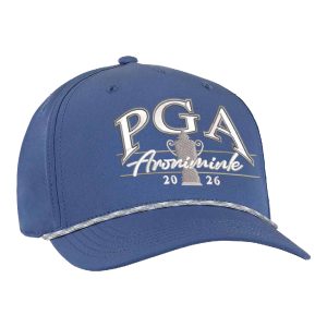 AHEAD 2026 PGA CHAMPIONSHIP CLASSIC FIT ALTO PERFORMANCE ROPE HAT IN BLUE
