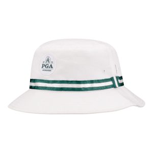IMPERIAL 2026 PGA CHAMPIONSHIP OXFORD BUCKET HAT IN WHITE AND DARK GREEN