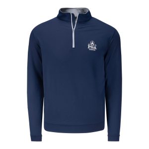 PETER MILLAR 2026 PGA CHAMPIONSHIP SOLID PERTH QUARTER ZIP IN NAVY
