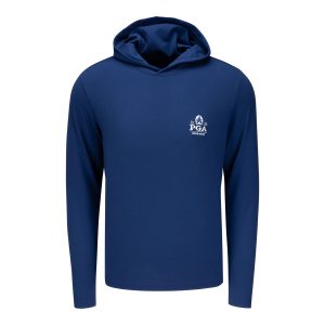 HOLDERNESS & BOURNE 2026 PGA CHAMPIONSHIP JACKSON PERFORMANCE HOODIE IN NAVY
