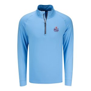 CUTTER & BUCK 2026 PGA CHAMPIONSHIP X PHILADELPHIA PHILLIES CO-BRAND QUARTER ZIP IN ATLAS BLUE