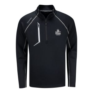 SUNICE 2026 PGA CHAMPIONSHIP ELEMENT SHIELD PERFORMANCE QUARTER ZIP PULLOVER IN BLACK